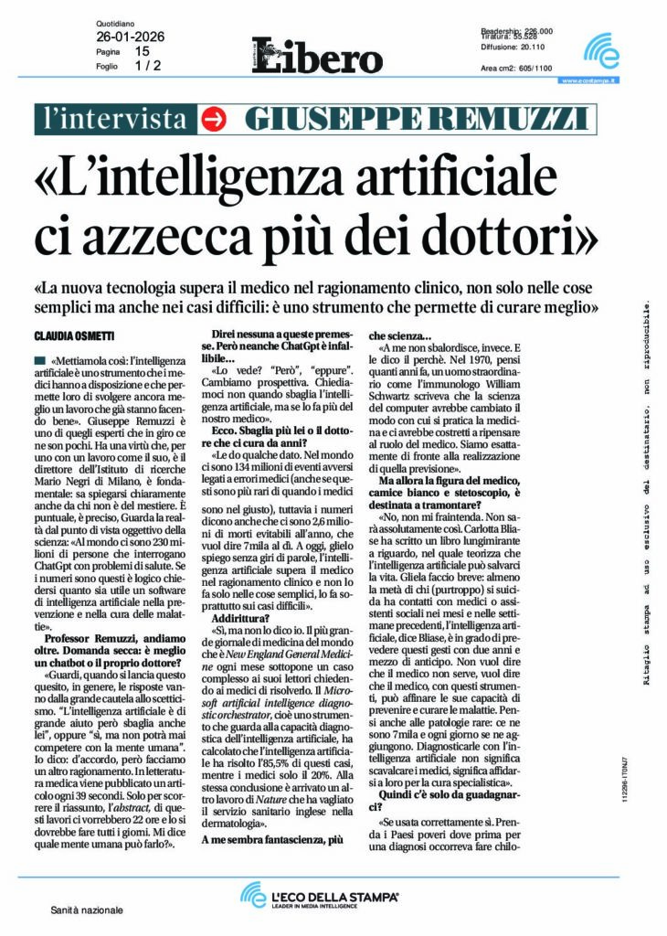 IA CI AZZECCA PIU’ DEI DOTTORI