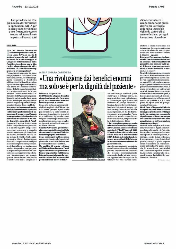 Viana: Una rivoluzione dai benefici enormi ma solo se è per la dignità del paziente – Avvenire