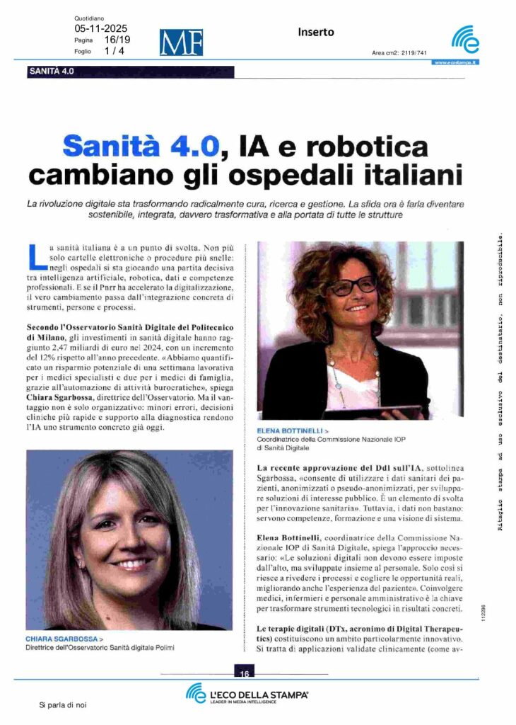 IA e robotica cambiano gli ospedali italiani – MF