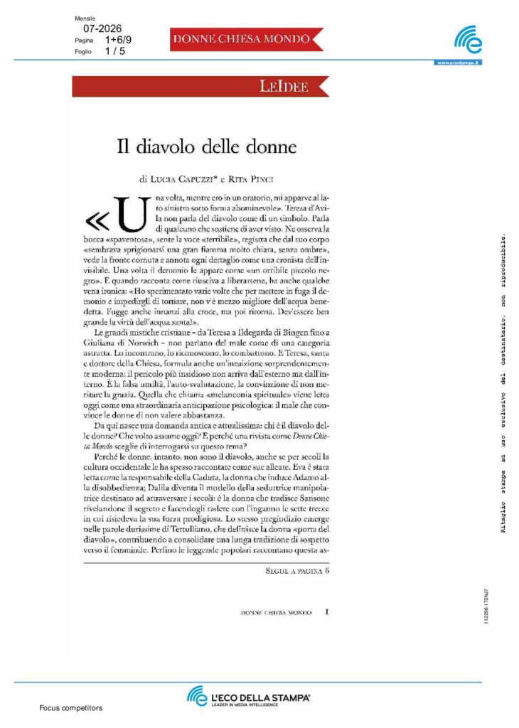 Capuzzi, Pinci: Il diavolo delle donne – ecostampa.it