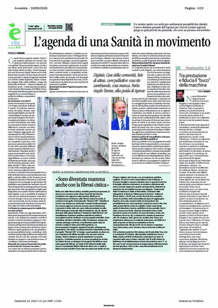 Ognibene: L’agenda di una Sanità in movimento – Avvenire